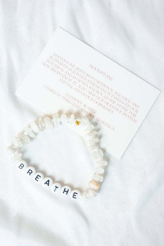 Moonstone Breathe Bracelet