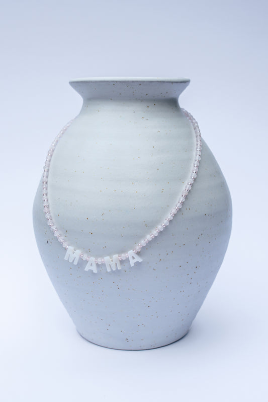 Rose Quartz Mama Necklace