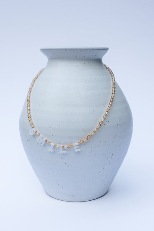 Citrine Smile Necklace